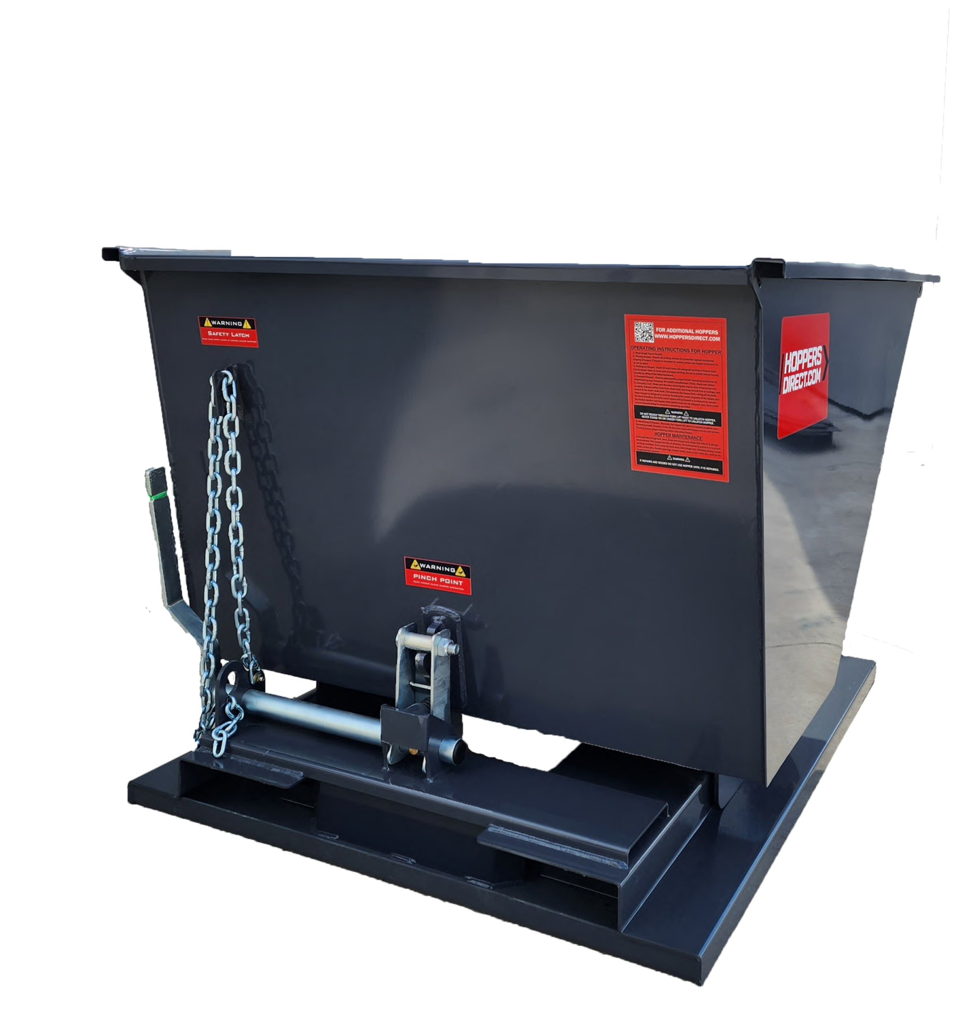 One Yard SteelDumping Hoppers 6,000 LB. Capacity Hoppers Direct