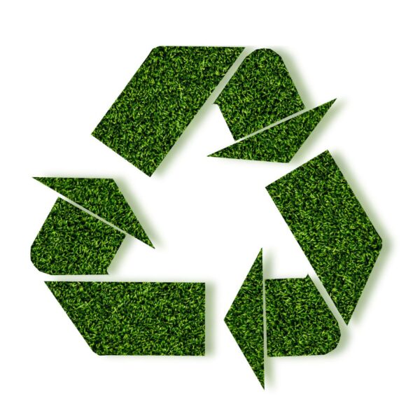 Green recycle symbol