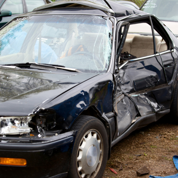 salvage yard car