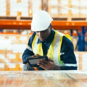 Man in a hard hat